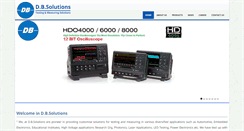 Desktop Screenshot of dbsolutions.in